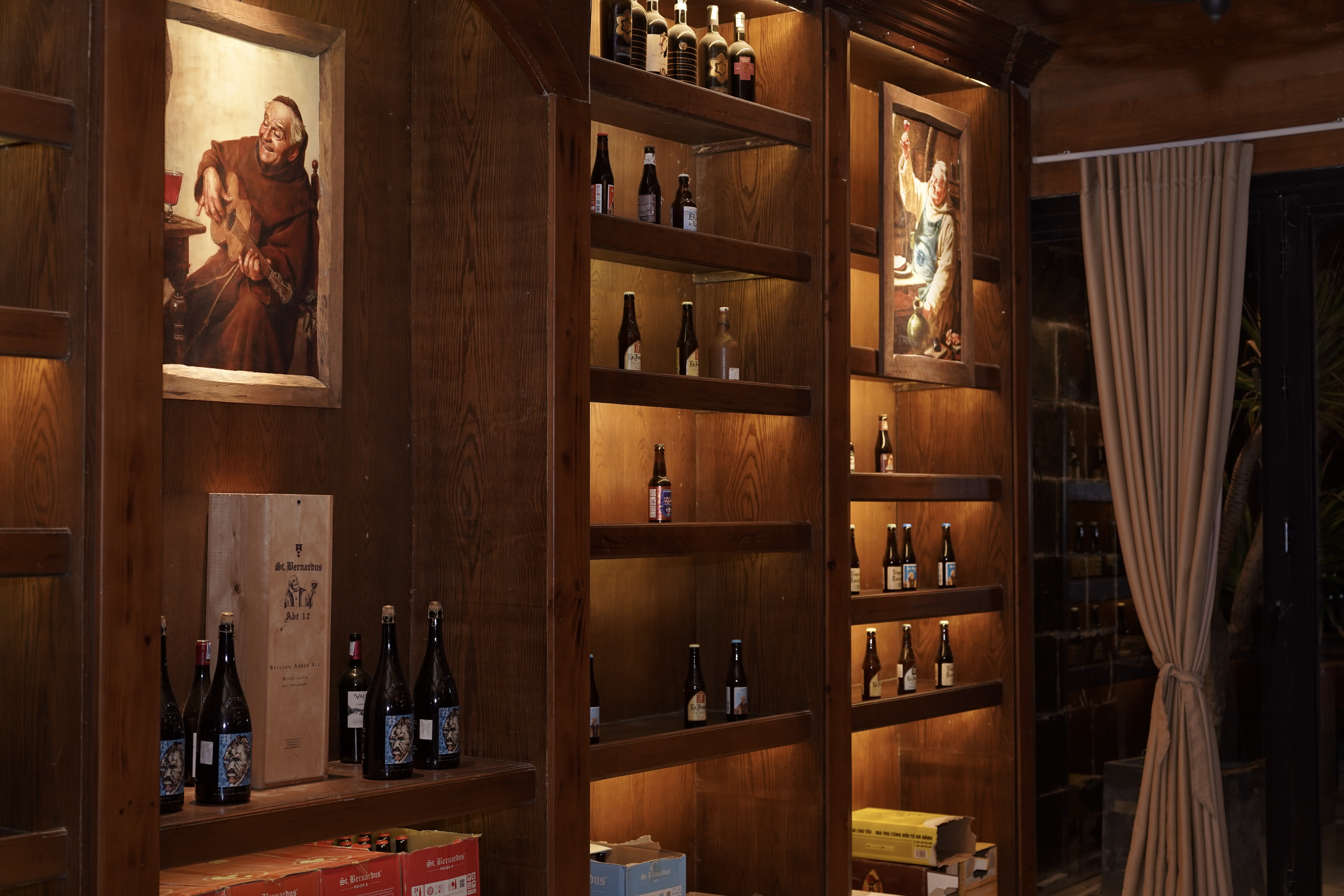 Wine cellar detail
